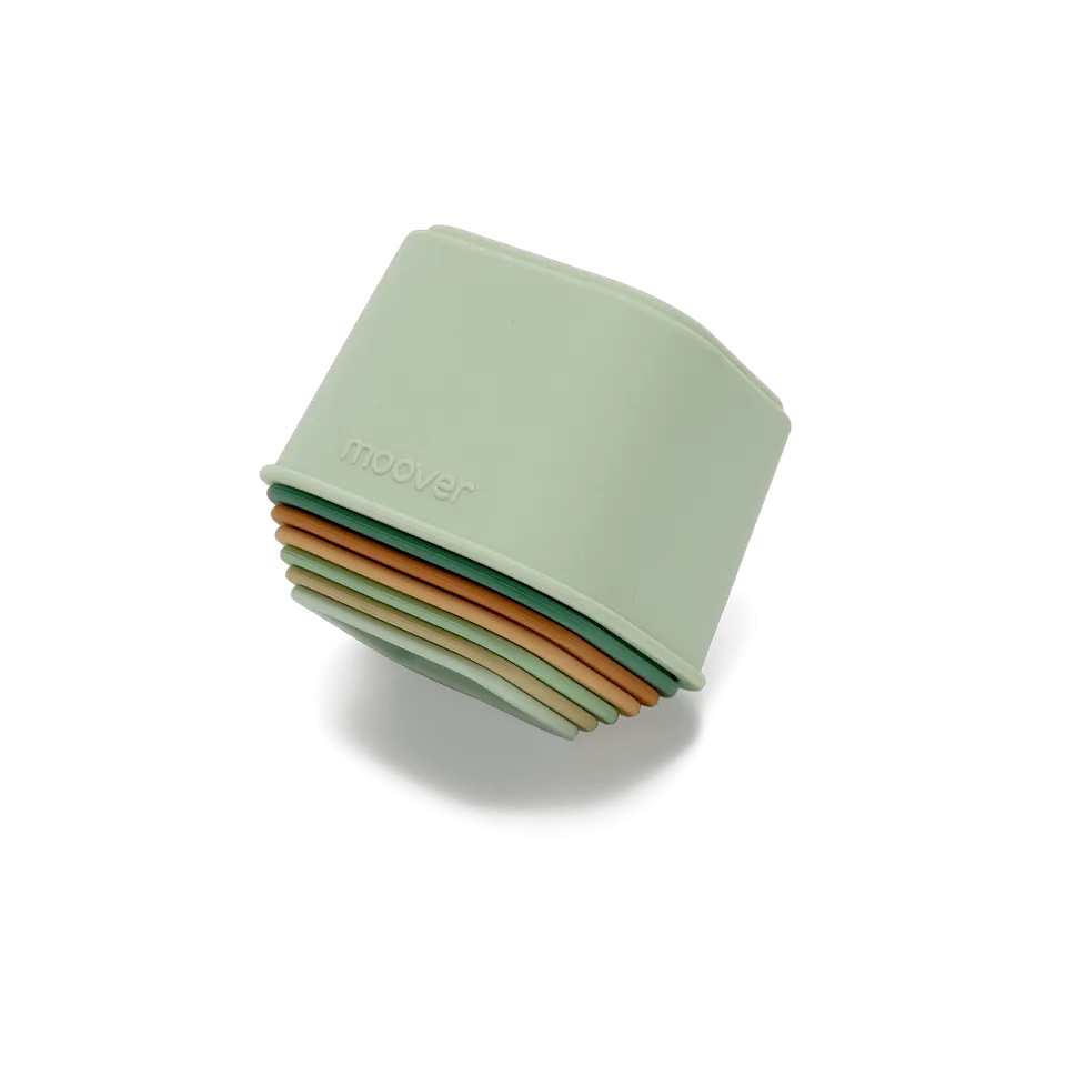 Silicone  Stacking Tower Green
