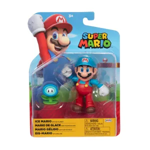 Super Mario 10cm Figure Wave 30 Ice Mario With Ice Flower