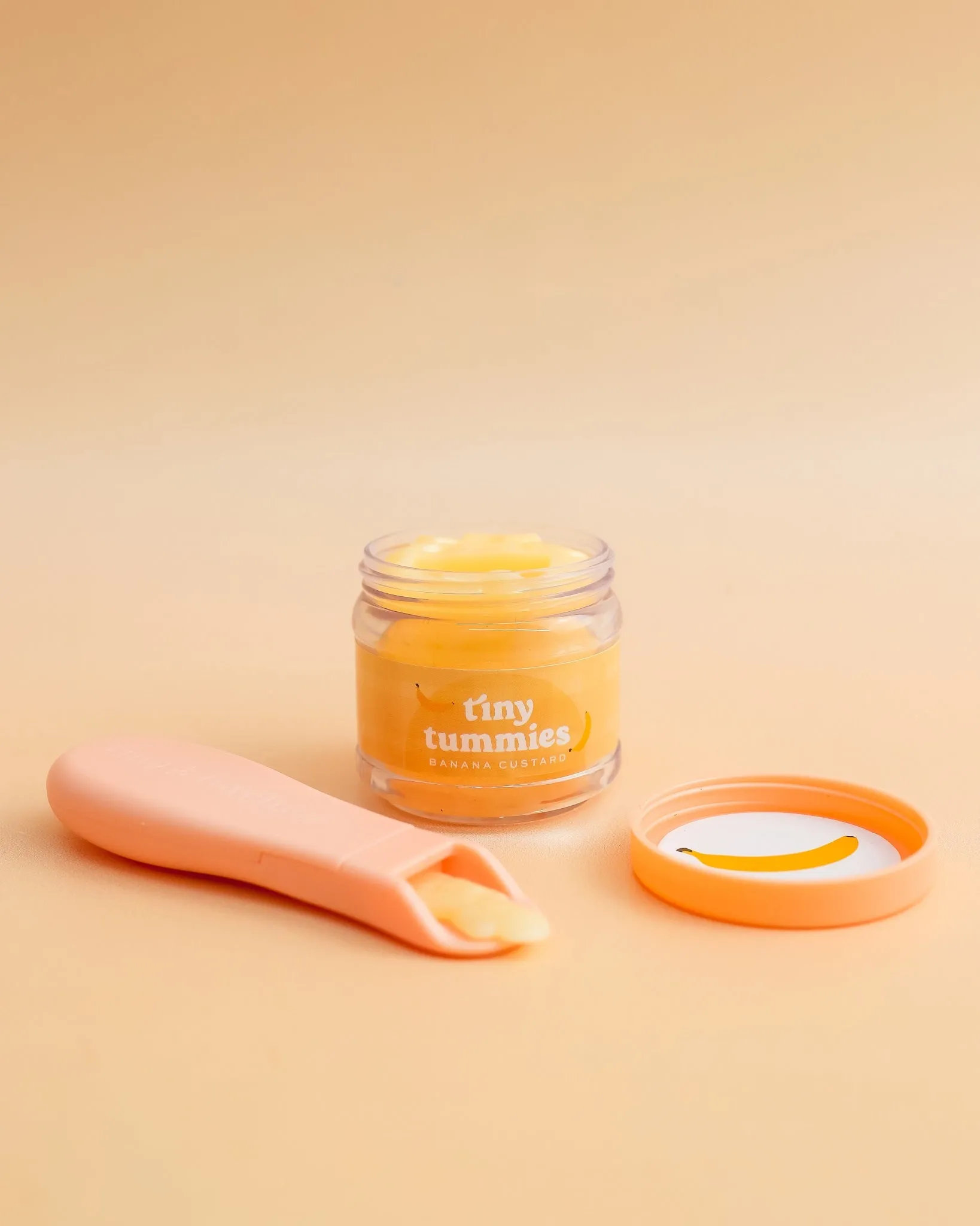 Tiny Harlow | Doll Food Jar and Spoon Set - Banana Custard