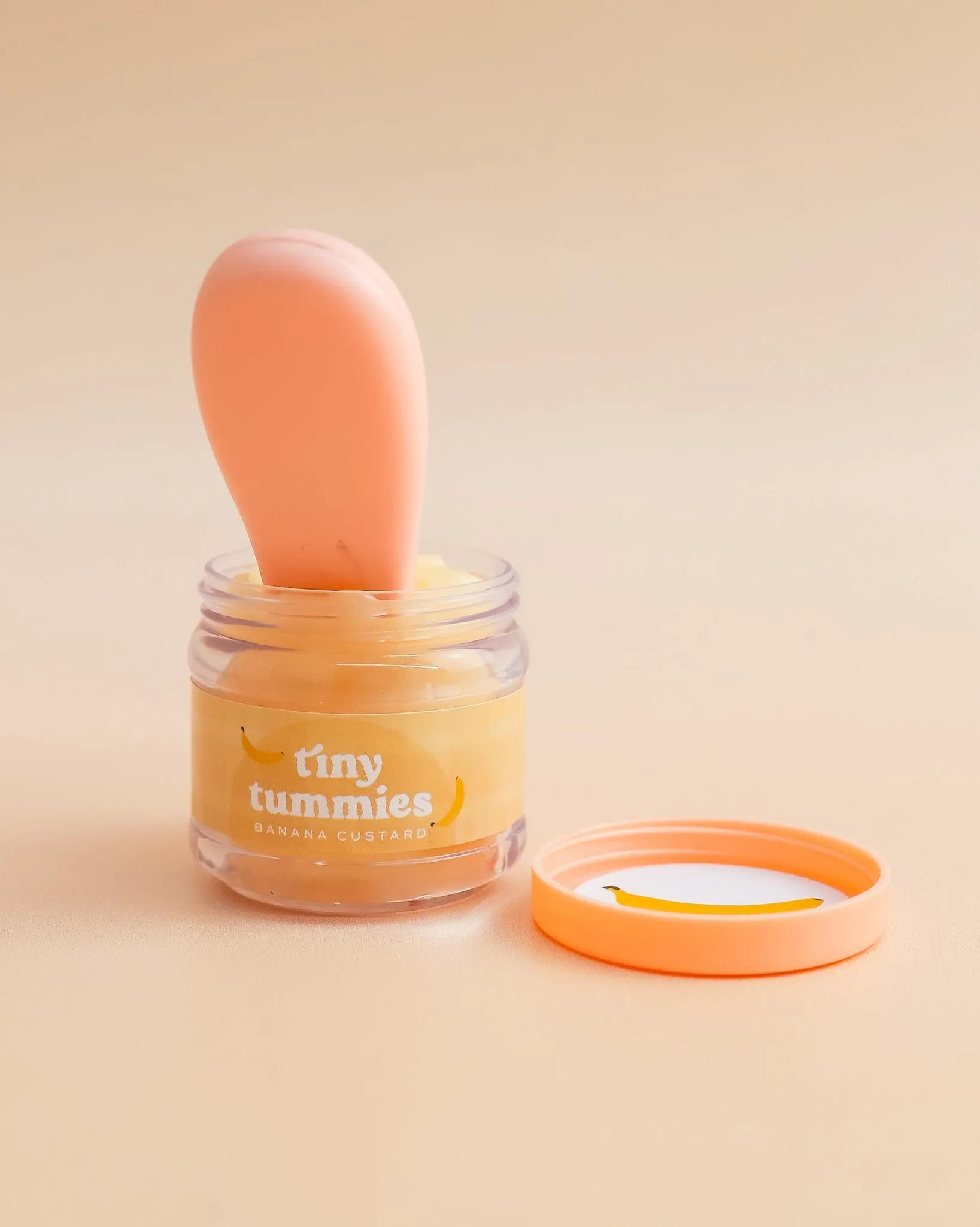 Tiny Harlow | Doll Food Jar and Spoon Set - Banana Custard