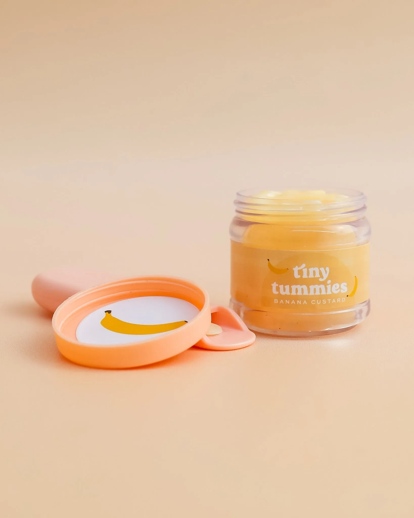 Tiny Harlow | Doll Food Jar and Spoon Set - Banana Custard