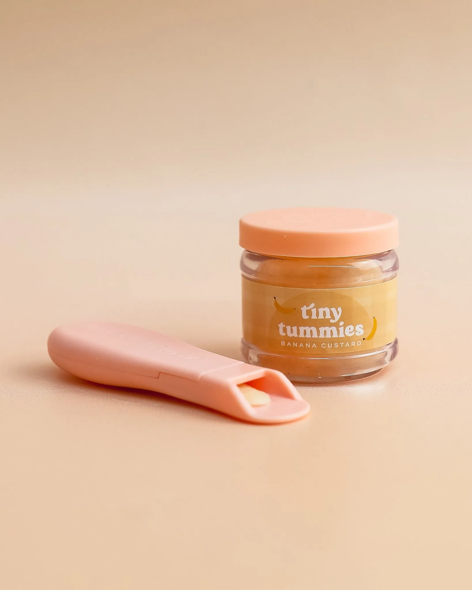 Tiny Harlow | Doll Food Jar and Spoon Set - Banana Custard