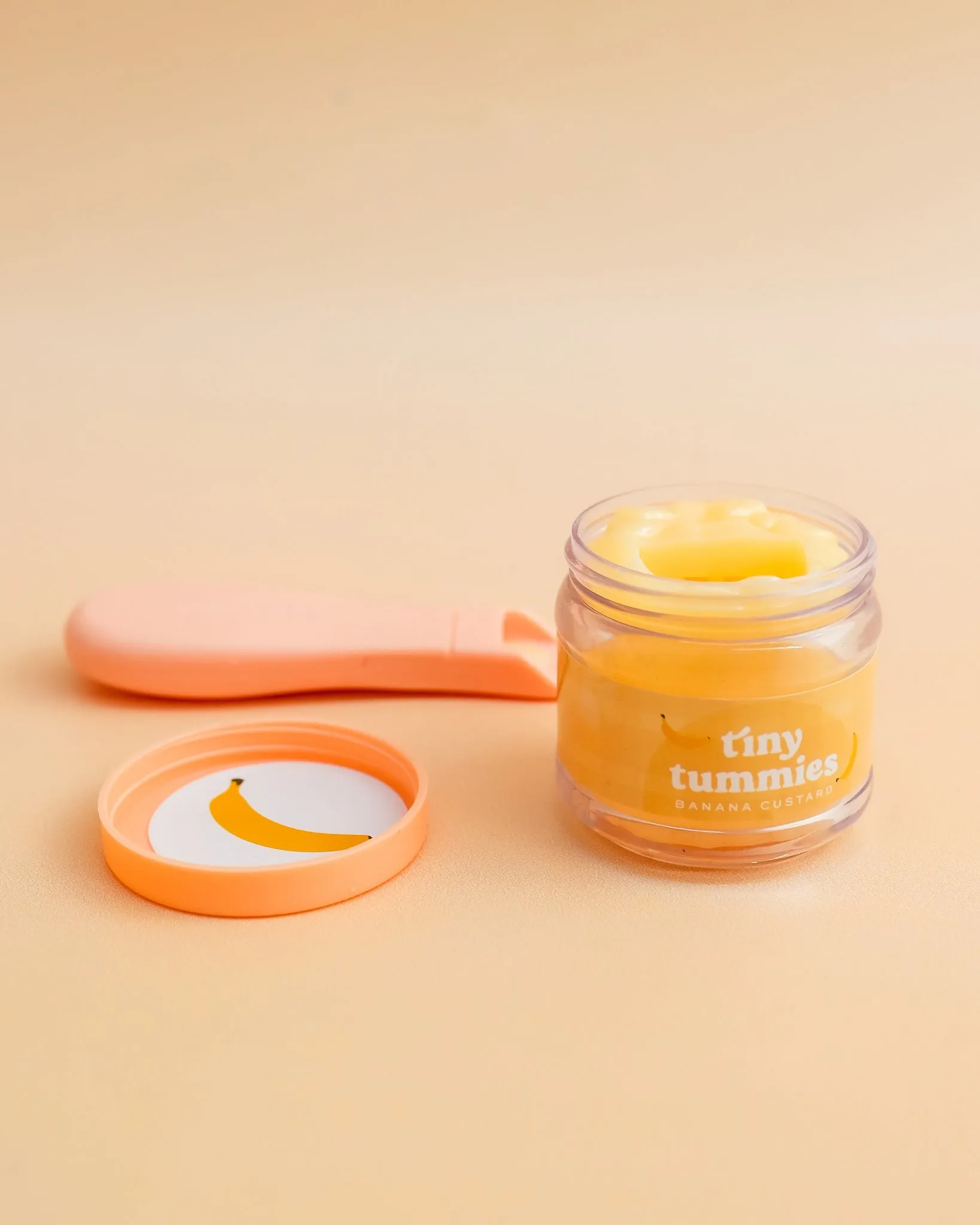 Tiny Harlow | Doll Food Jar and Spoon Set - Banana Custard