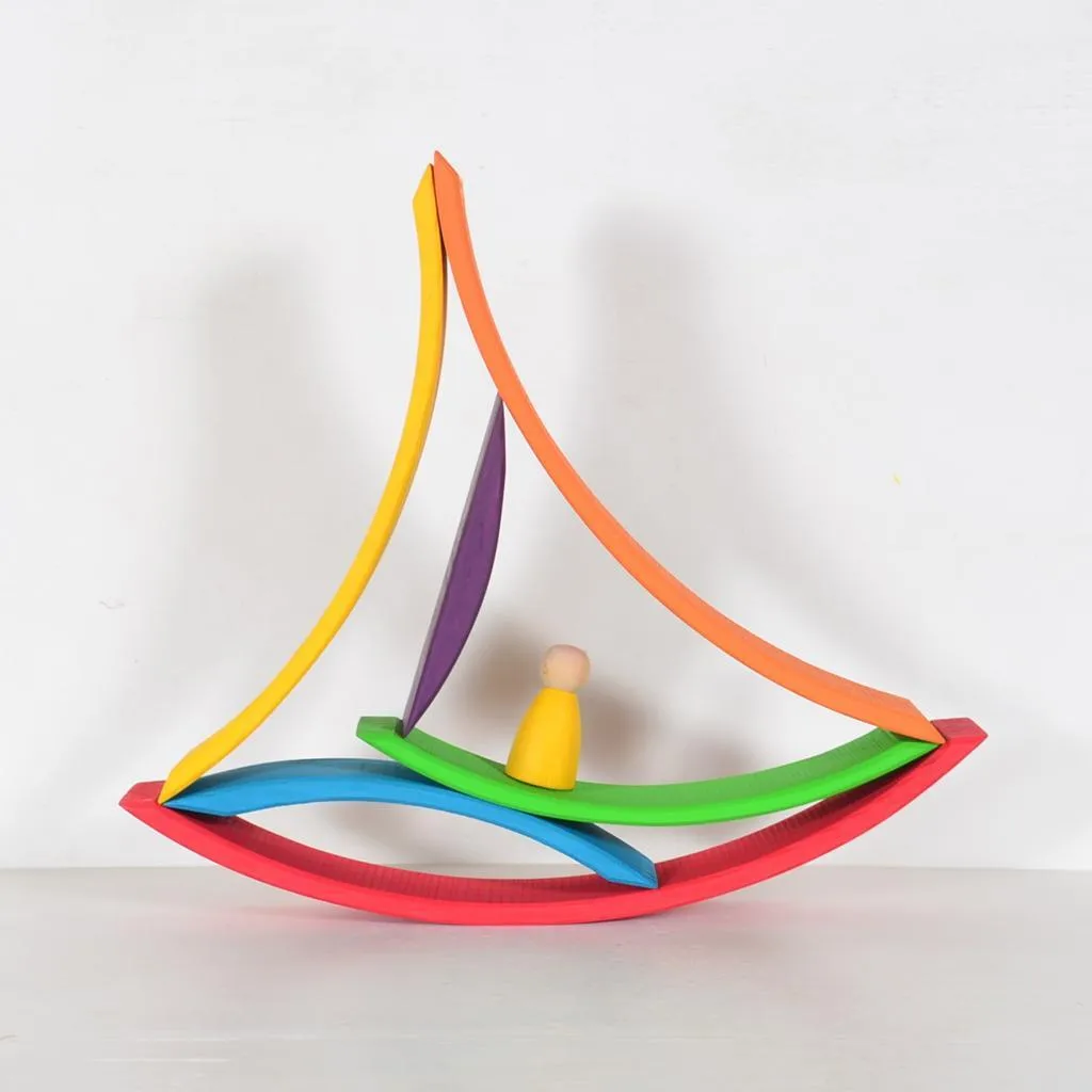 Wooden Nesting Rainbow Bridge