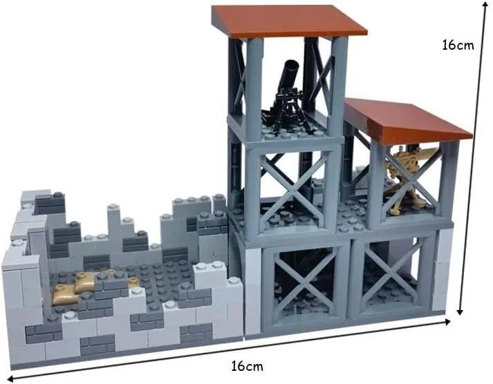 WW2 Battle: Realistic Weapons Fort Building Blocks Set